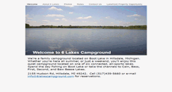 Desktop Screenshot of 6lakescampground.com